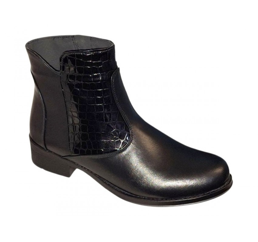 Ghete dama caual din piele naturala Imblanite BVS23NCR