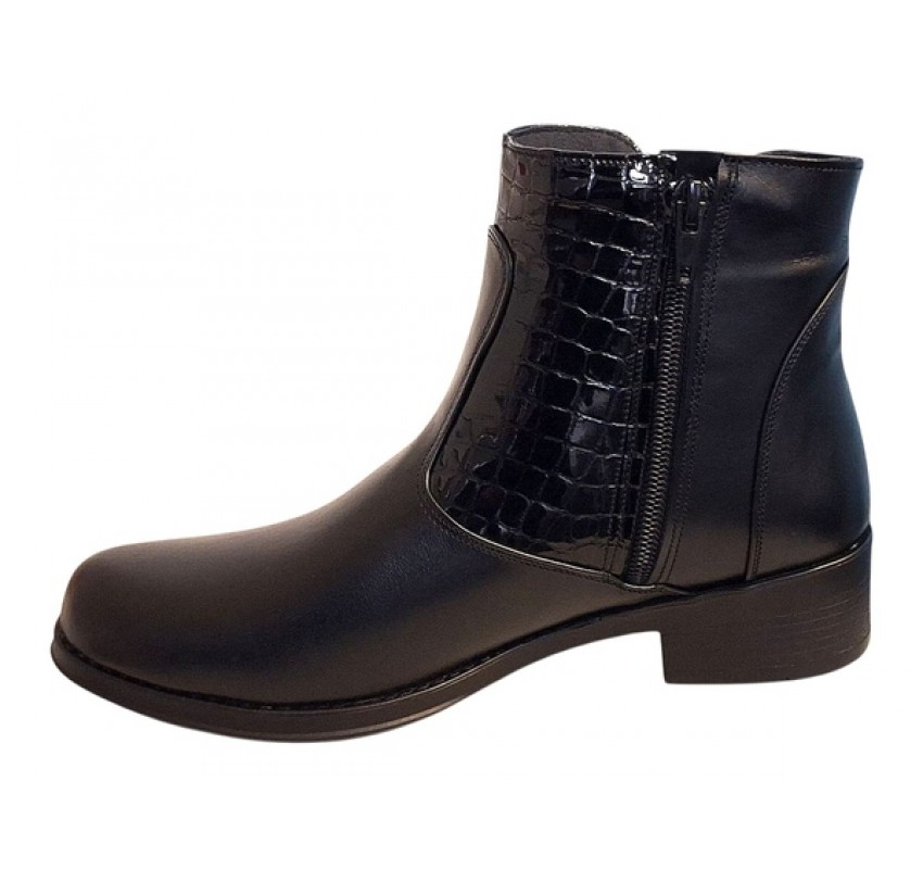 Ghete dama caual din piele naturala Imblanite BVS23NCR