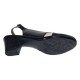 Pantofi dama eleganti decupati negru-alb cu toc – design modern din piele naturala BVS35LA