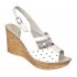 Sandale dama din piele naturala cu platforme de 8.5 cm Alb Floral BVS46XAF