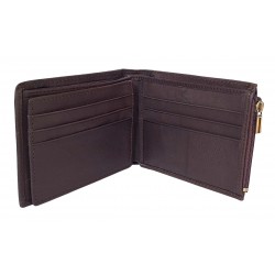 Portofel barbati din piele naturala maro inchis - Model GKR 10068DB Portofel barbati din piele naturala maro inchis - Model GKR 10068DB