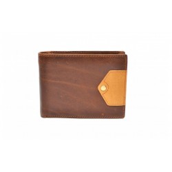 Portofel barbati din piele naturala - de culoare maro - CH1105M Portofel barbati din piele naturala - de culoare maro - CH1105M