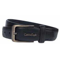 Curea barbati, eleganta pentru costum, latime 3.5cm, Negru, piele eco - CK104N