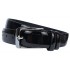 Curea barbati eleganta pentru costum, latime 3.5cm, Negru LAC, piele ecologica  - CK110NLAC
