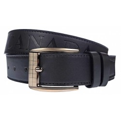 Curea barbati, casual, latime 3.9cm, NEGRU, piele eco - CK115N