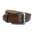 Curea barbati, casual, eleganta, din piele naturala, maro, latime 4 cm - CK118M