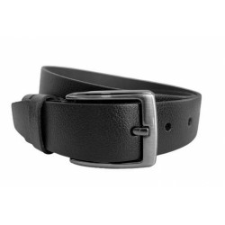Curea barbati, casual, eleganta, din piele naturala, latime 3.3cm, lungimi pana la 170cm, Negru - CK11N