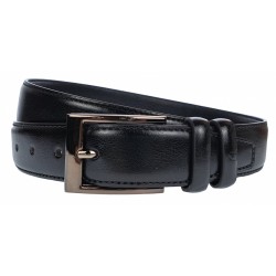 Curea barbati, eleganta, latime 3.4cm, Negru, cusatura, piele eco - CK123N