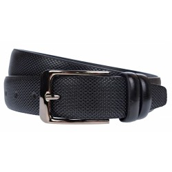 Curea barbati, eleganta, latime 3.5cm, Negru, piele eco - CK126N