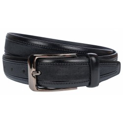 Curea barbati, eleganta pentru costum, latime 3.5cm, NEGRU, piele eco - CK127N