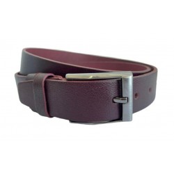 Curea barbati, casual, eleganta, din piele naturala, Visiniu - CK13VIS