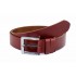 Curea barbati casual din piele naturala 4cm latime, bordo CK140BORDO