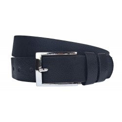 Curea barbati, casual-eleganta, din piele ecologica, 3.4cm, negru - CK141N