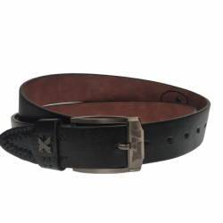 Curea barbati, casual-eleganta, din piele ecologica, latime 3.5 cm, negru - CK142N Curea barbati, casual-eleganta, din piele ecologica, latime 3.5 cm, negru - CK142N