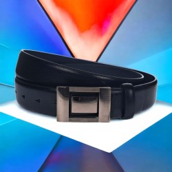 Curea barbati, casual-eleganta, din piele ecologica, latime 3.5 cm, negru - CK154N Curea barbati, casual-eleganta, din piele ecologica, latime 3.5 cm, negru - CK154N