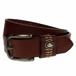 Curea barbati, casual-eleganta, din piele ecologica, latime 3.5 cm, maro - CK170M Curea barbati, casual-eleganta, din piele ecologica, latime 3.5 cm, maro - CK170M