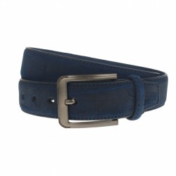 Curea barbati, casual-eleganta, din piele ecologica, latime 3.5 cm, albastru - CK189BLUE Curea barbati, casual-eleganta, din piele ecologica, latime 3.5 cm, albastru - CK189BLUE