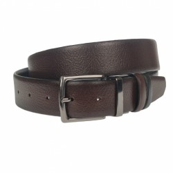 Curea barbati, casual-eleganta, din piele ecologica premium, latime 3.5 cm, maro inchis - CK196M Curea barbati, casual-eleganta, din piele ecologica premium, latime 3.5 cm, maro inchis - CK196M