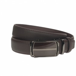 Curea barbati, casual-eleganta, din piele ecologica premium, latime 3.5 cm, maro inchis - CK199M Curea barbati, casual-eleganta, din piele ecologica premium, latime 3.5 cm, maro inchis - CK199M