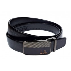 Curea eleganta barbati pentru costum, catarama metalica fara ac, latime 3.5 cm, lungime reglabila, negru - CK213N