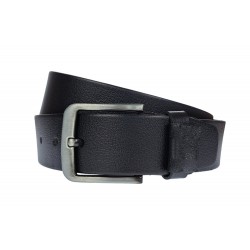 Curea casual barbati pentru jeans, catarama metalica, latime 4.5 cm, negru, piele naturala - CK215N