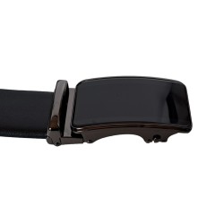 Curea eleganta barbati pentru costum, catarama metalica fara ac, latime 3.5 cm, lungime reglabila, negru - CK216N