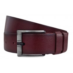 Curea din piele naturala pentru barbati latime 4.5 cm, Bordeaux - CK219VIS Curea din piele naturala pentru barbati latime 4.5 cm, Bordeaux - CK219VIS