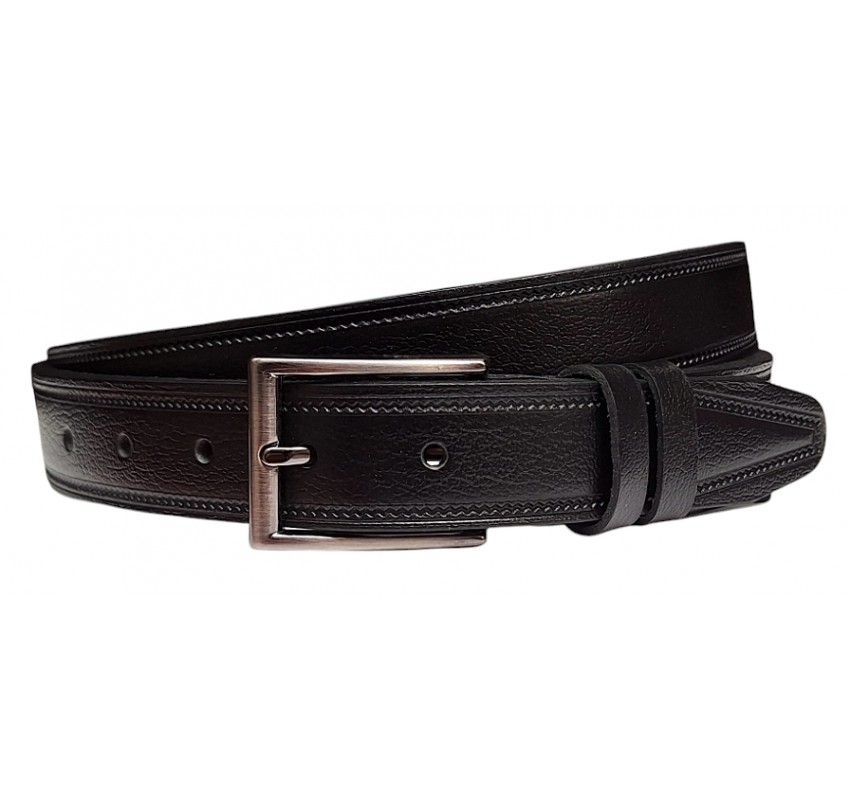 Curea costum barbati eleganta din piele naturala cu latime 3.5 cm CK220N