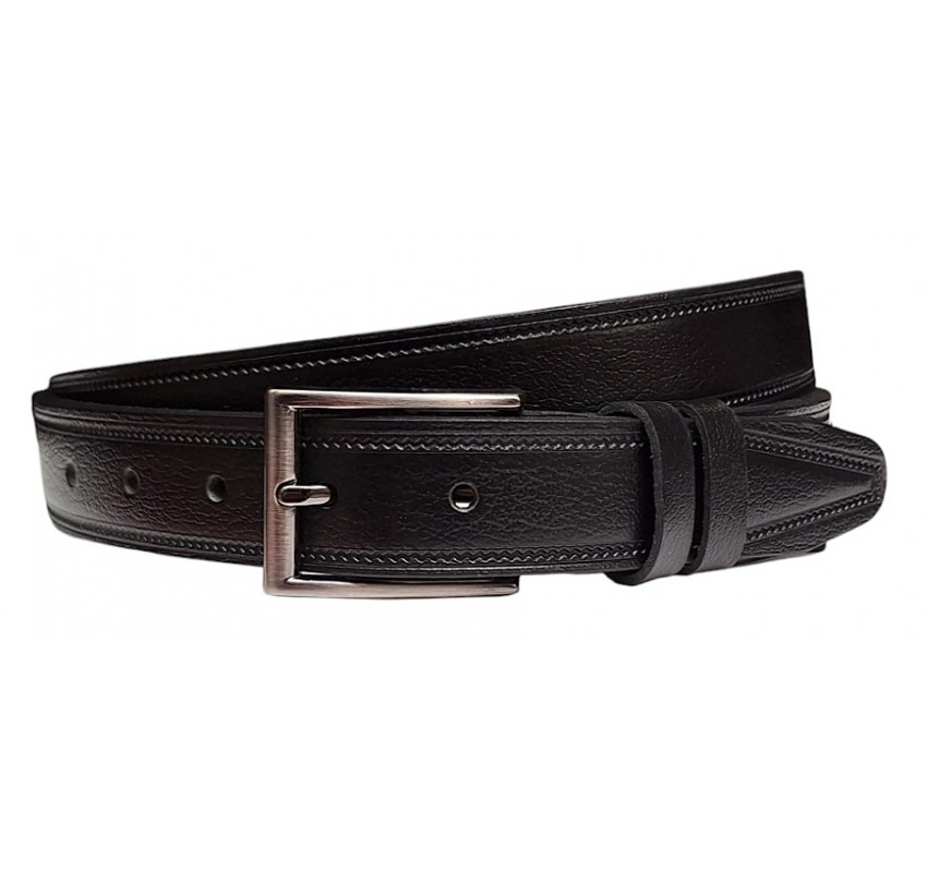 Curea costum barbati eleganta din piele naturala cu latime 3.5 cm CK220N