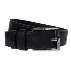 Curea barbati, casual, eleganta, din piele naturala, Negru, 4cm - CK40N
