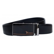 Curea barbati, eleganta pentru costum, din piele naturala, Negru 3.5cm - CK43N