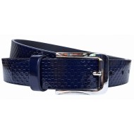 Curea barbati din piele naturala cu latimea 3.5 cm - Model Bleumarin 51BLM