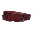 Curea barbati, eleganta, pentru costum, din piele naturala, Bordeaux, 3cm - CK74VIS