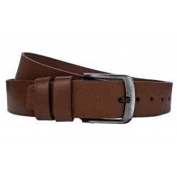 Curea batal barbati, lata, din piele naturala, Maro, Latime 4.2cm, lungime pana la 170cm - CK85MD