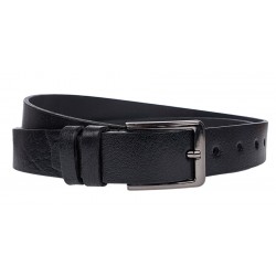 Curea batal barbati, eleganta pentru costum, din piele naturala, Negru, Latime 3.2cm, lungime pana la 170cm - CK86N