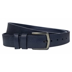 Curea batal barbati, lata, din piele naturala, Bleumarin, Latime 4.5cm, lungime pana la 170cm - CK89BLM