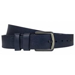 Curea batal barbati, lata, din piele naturala, Bleumarin, Latime 4.5cm, lungime pana la 170cm - CK89BLM