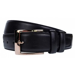 Curea barbati, eleganta pentru costum, latime 3.8cm, negru, piele eco - CK92N