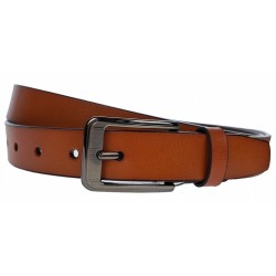 Curea barbati, eleganta pentru costum, latime 2.8cm, Maro, piele eco - CK98M