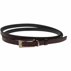 Curea dama, casual-eleganta, din piele ecologica, latime 1 cm, maro - CKD003 Curea dama, casual-eleganta, din piele ecologica, latime 1 cm, maro - CKD003