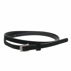 Curea dama, casual-eleganta, din piele ecologica, latime 1 cm, negru - CKD004 Curea dama, casual-eleganta, din piele ecologica, latime 1 cm, negru - CKD004