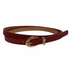 Curea dama, casual-eleganta, din piele ecologica, latime 1.3 cm, maro - CKD016 Curea dama, casual-eleganta, din piele ecologica, latime 1.3 cm, maro - CKD016