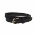 Curea dama, casual-eleganta, din piele ecologica, latime 1.8 cm, negru - CKD032