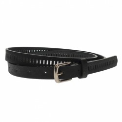 Curea dama, casual-eleganta, din piele ecologica, latime 1.8 cm, negru - CKD035 Curea dama, casual-eleganta, din piele ecologica, latime 1.8 cm, negru - CKD035