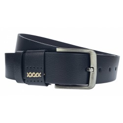 Curea barbati, casual, pentru jeans, din piele naturala, negru, 4.5cm - CLK117N