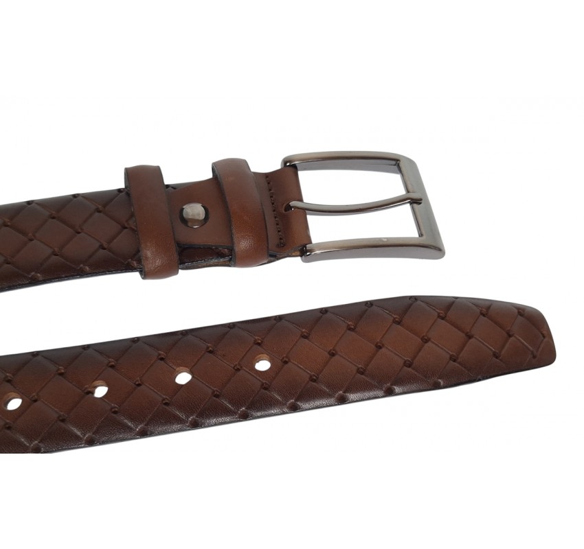 Curea barbati din piele naturala maro inchis 3.5cm Ciucaleti CLK 236MP Curea barbati din piele naturala maro inchis 3.5cm Ciucaleti CLK 236MP