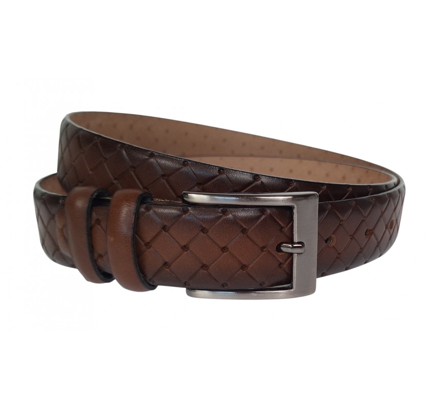 Curea barbati din piele naturala maro inchis 3.5cm Ciucaleti CLK 236MP Curea barbati din piele naturala maro inchis 3.5cm Ciucaleti CLK 236MP