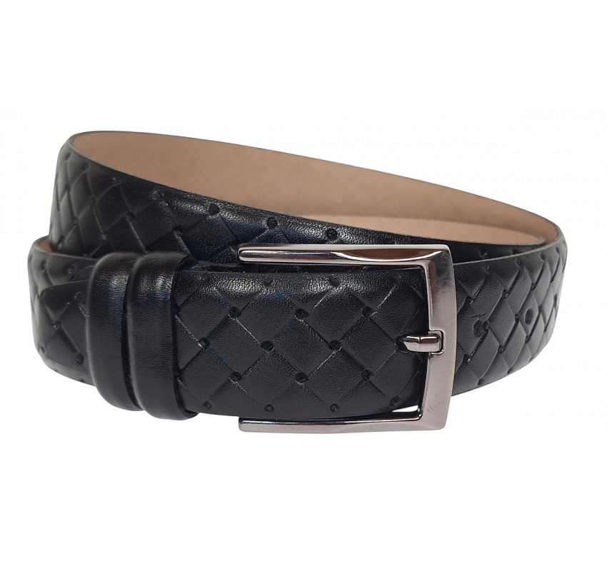 Curea barbati din piele naturala culoare neagra 3.5cm Ciucaleti CLK 236NP Curea barbati din piele naturala culoare neagra 3.5cm Ciucaleti CLK 236NP