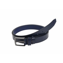 Curea barbati eleganta, mata, bleumarin, din piele naturala 3cm CLK432BLM