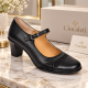 Pantofi dama piele naturala eleganti, comozi, toc mediu stabil de 6cm CLP207N